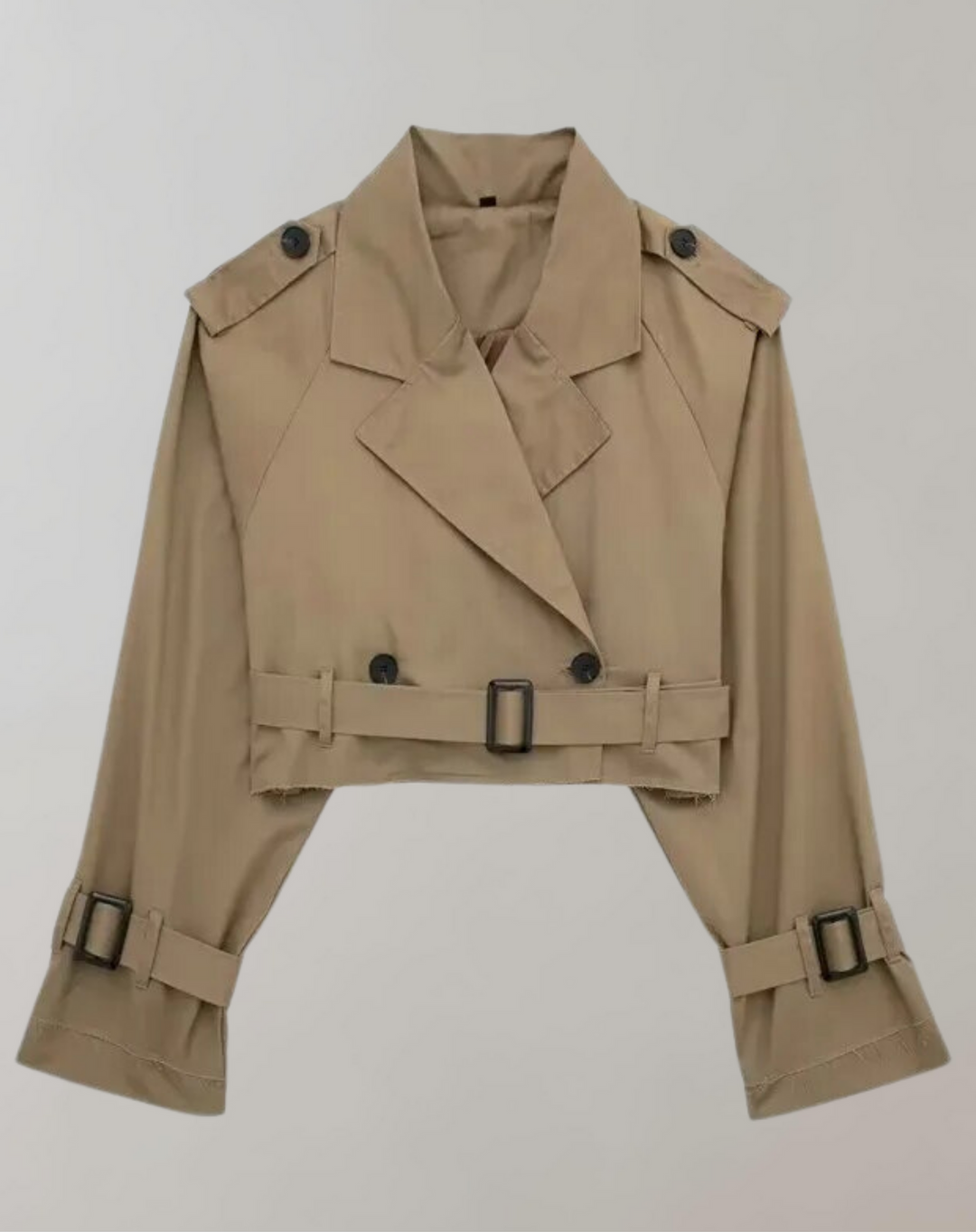 Herbstlicher Trenchcoat mit Ärmeln