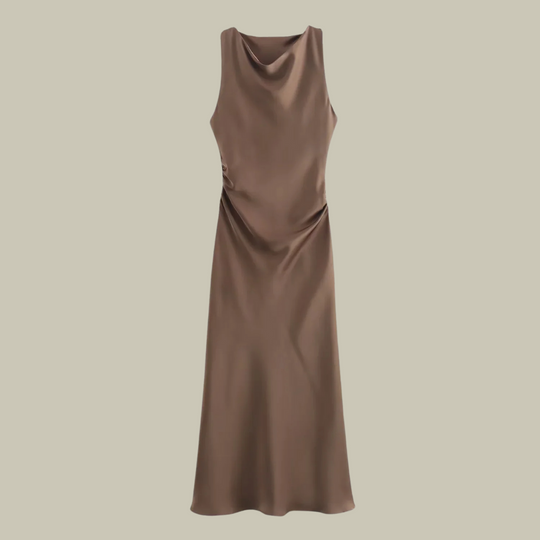 Heidi-Mode | Damen Satin Lange Kleider