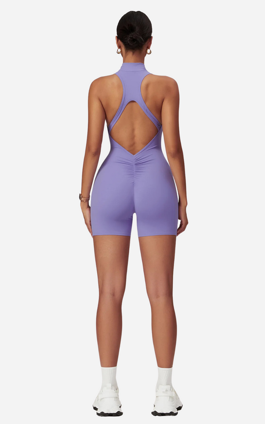 Heidi-Mode | Damen Rückenfreies Sporttop Kurzarm