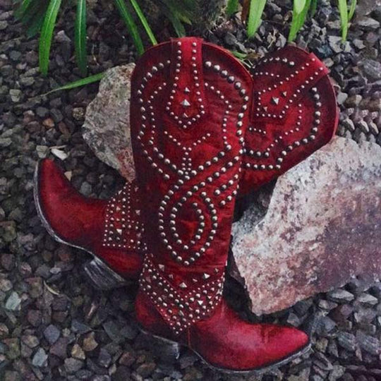 Heidi-Mode | Cowboystiefel mit Absätzen