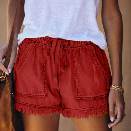 Sommershorts mit Rüschen