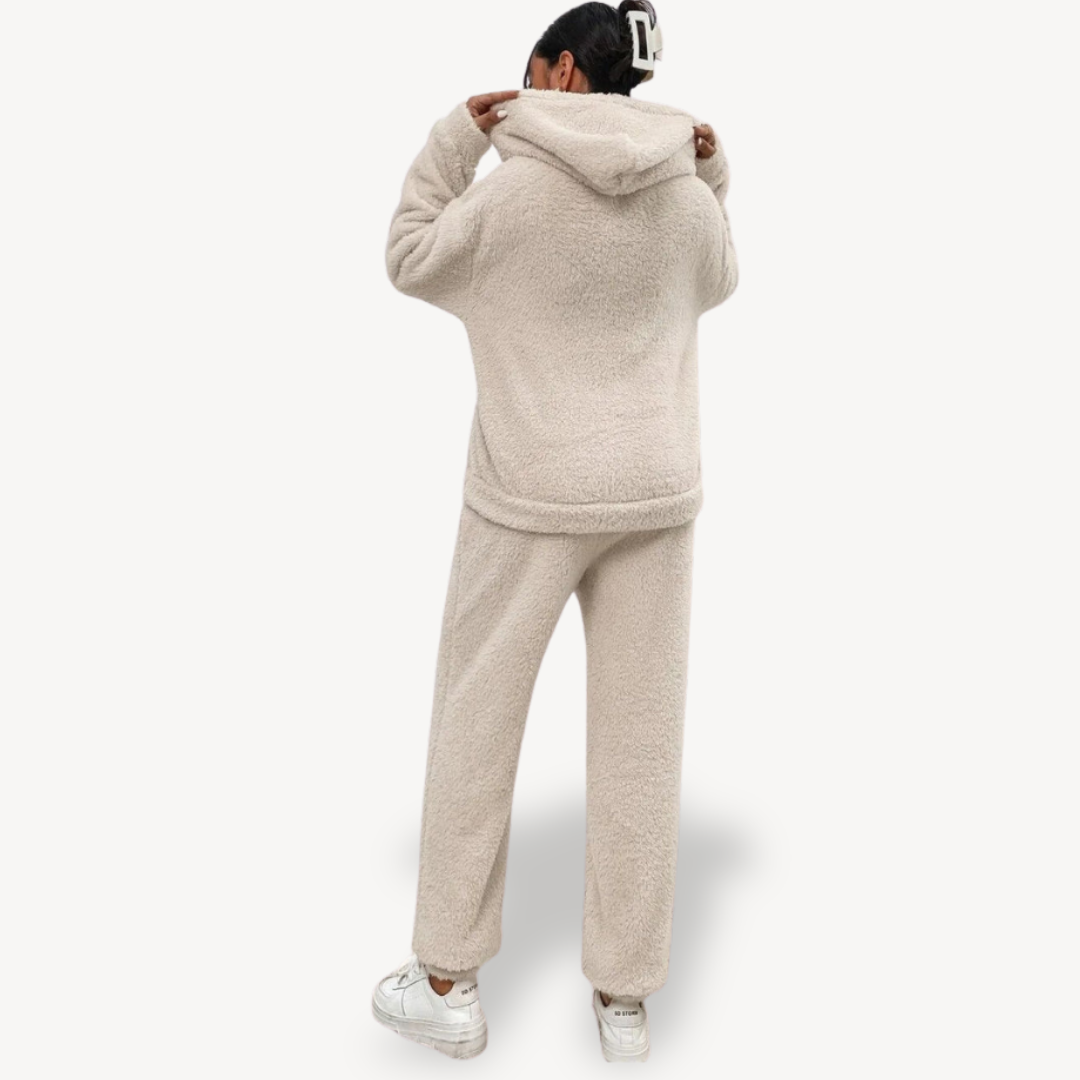 Heidi-Mode | Damen Fleece-Loungewear-Set Trainingsanzug