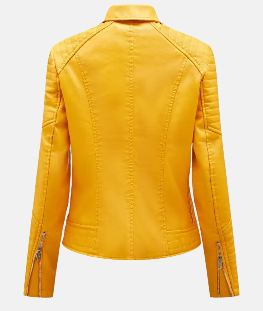 Heidi-Mode | Damen Lederjacke Ohne Kapuze Stilvolle Bikerjacke