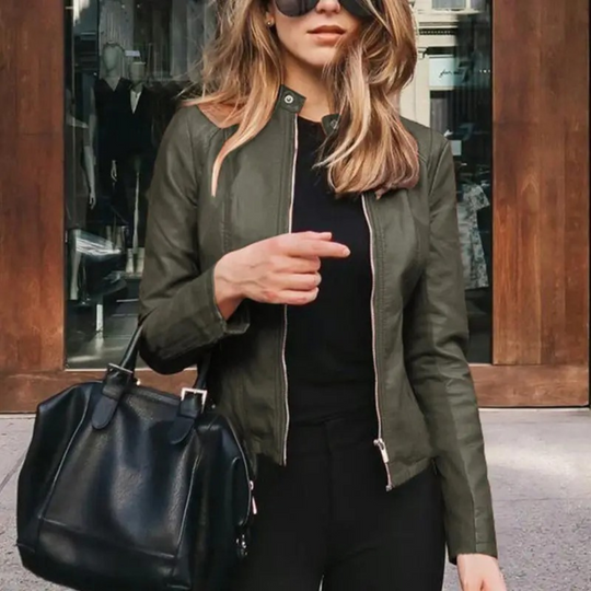 Heidi-Mode | Damen Leder Motorradjacke