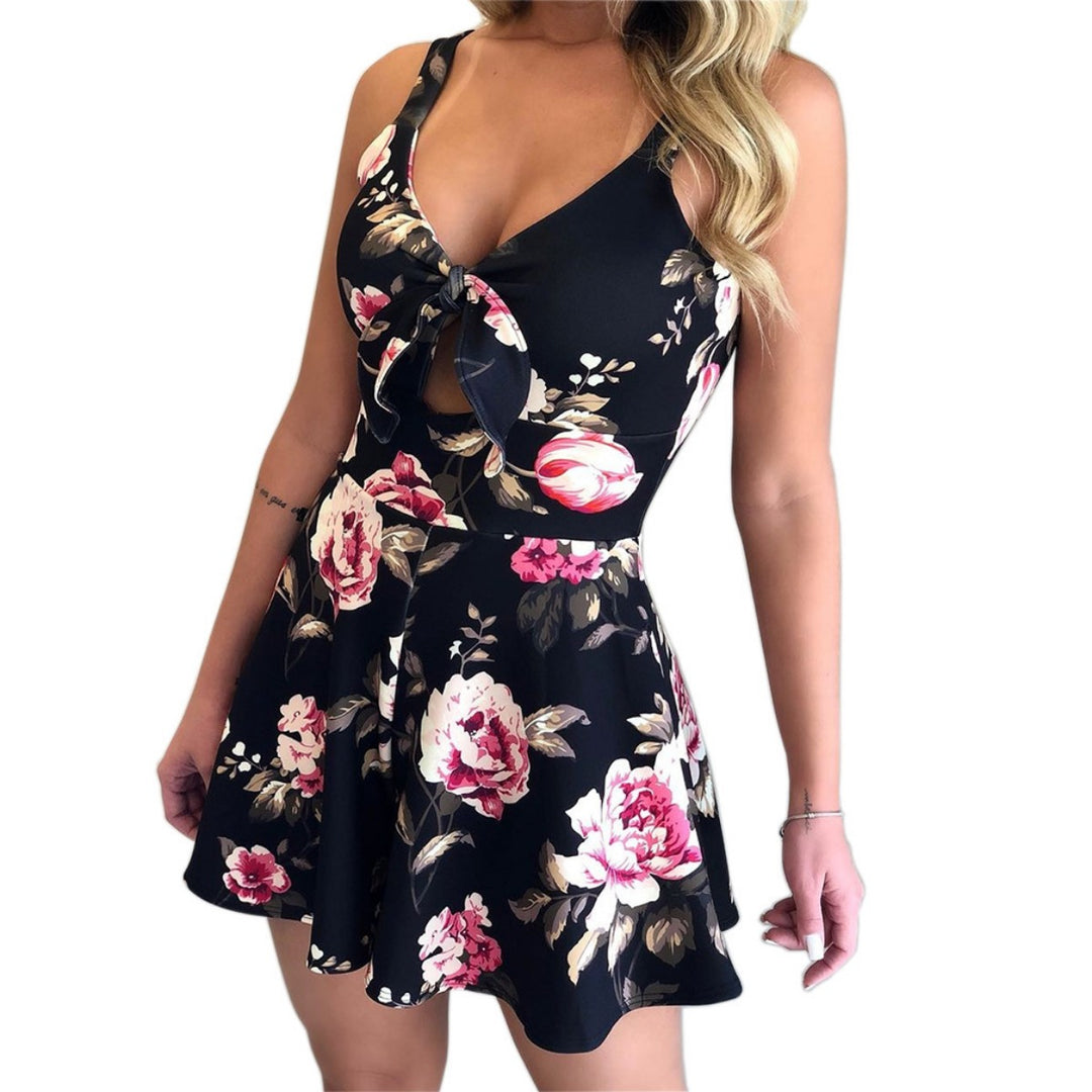 Heidi Mode | Hosenträger Brust Schleife Lace-Up Jumpsuit
