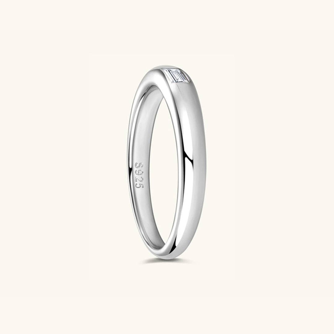 Heidi-Mode | 925 Sterling Silber Eingelassener Moissanite Ring