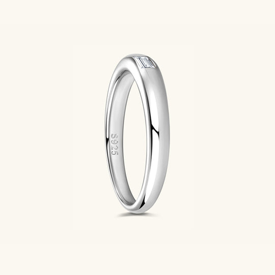 Heidi-Mode | 925 Sterling Silber Eingelassener Moissanite Ring