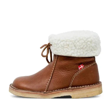 Heidi-Mode | Wasserdichte Lederstiefel mit warmem Wollfutter