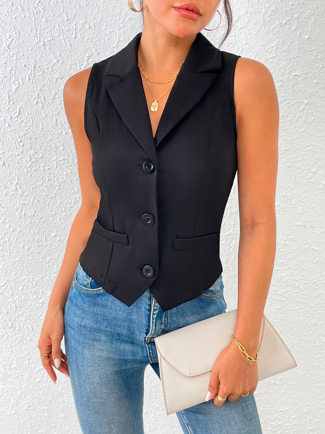 Heidi-Mode | Schwarze Weste Schick Frühling für Frauen