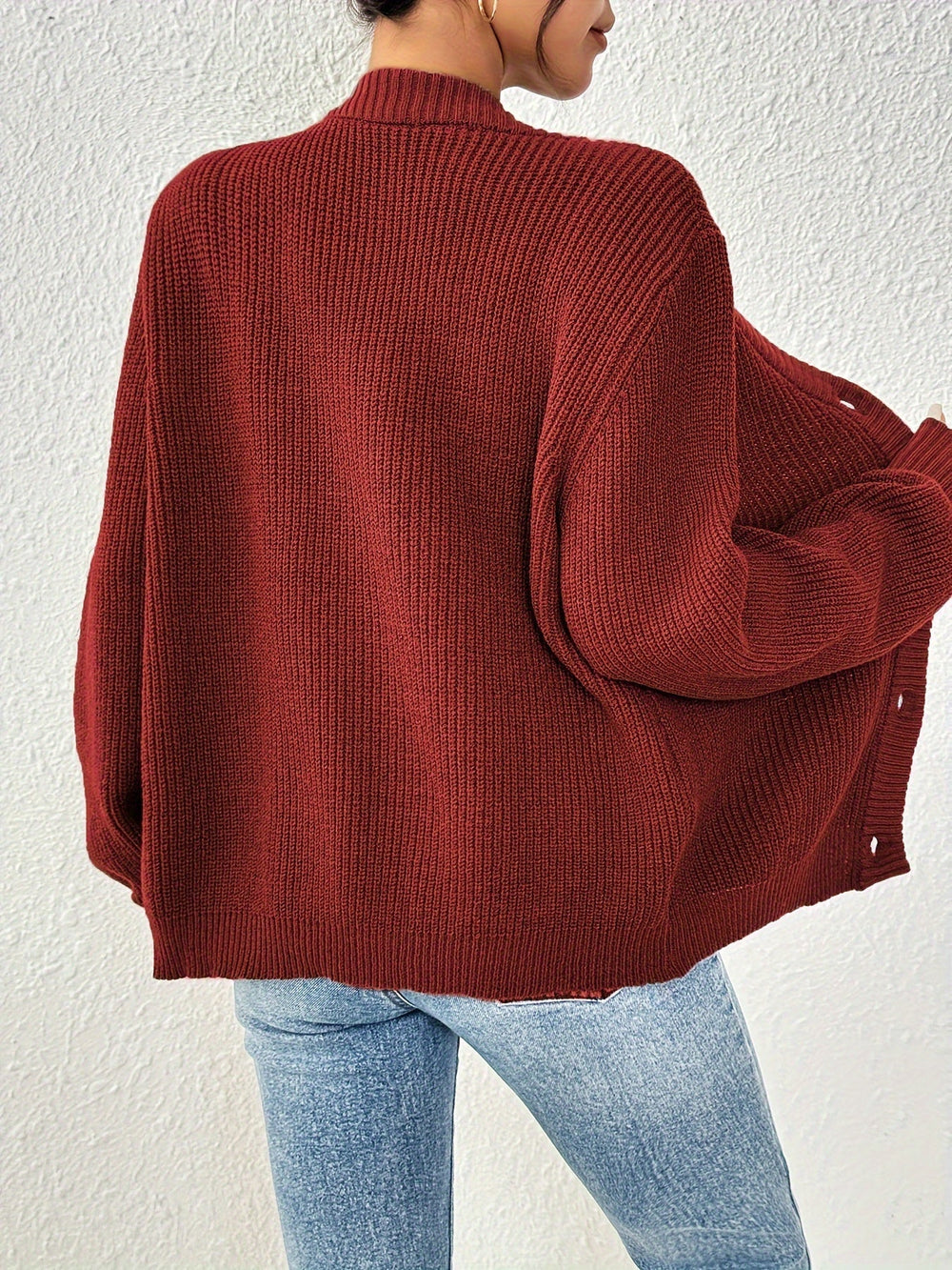 Heidi-Mode | Warmer Baumwollstrickjacke für Frauen