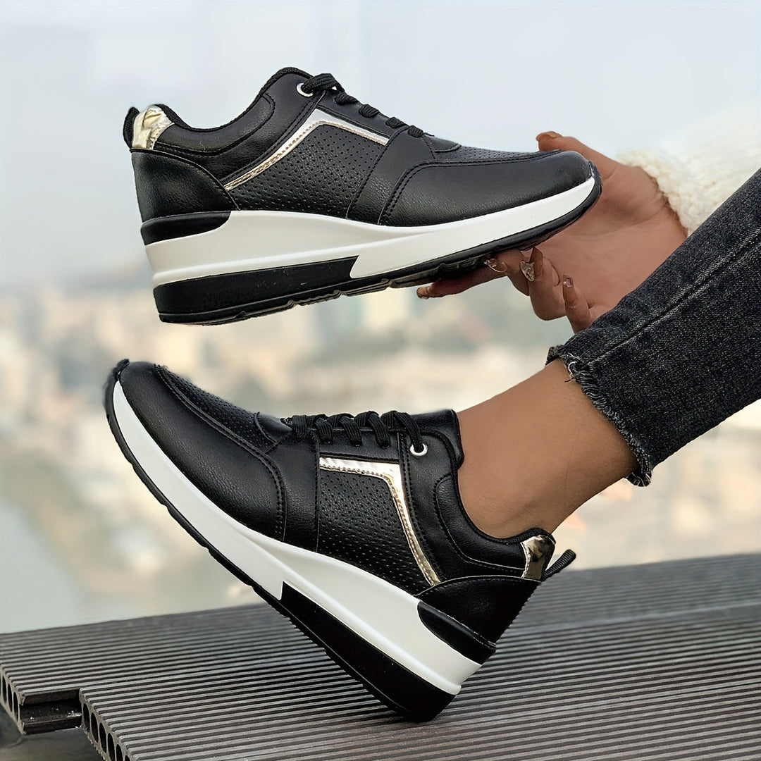 Heidi-Mode | Einfarbige Sneaker Für Damen Ideal Für Den Alltag