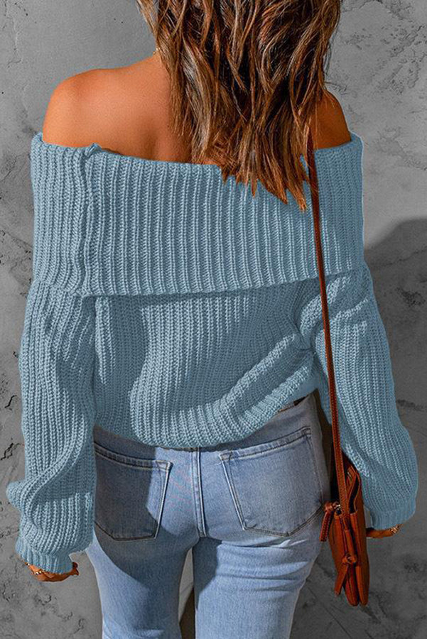 Heidi-Mode | Curl Up And Get Cozy Off Shoulder Strickpullover