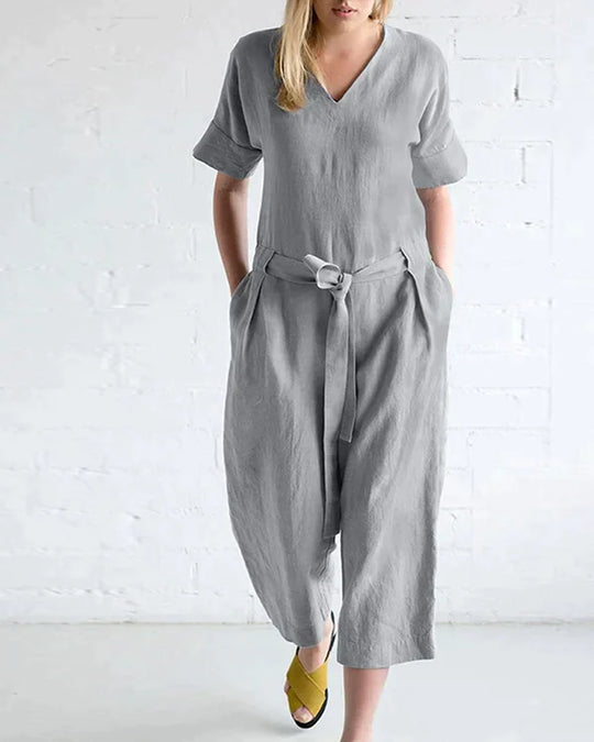 Jumpsuit aus hochwertigem Leinen