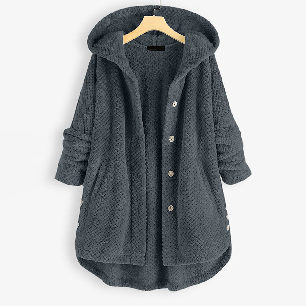 Heidi-Mode | Veste Chaude En Peluche Avec Capuche
