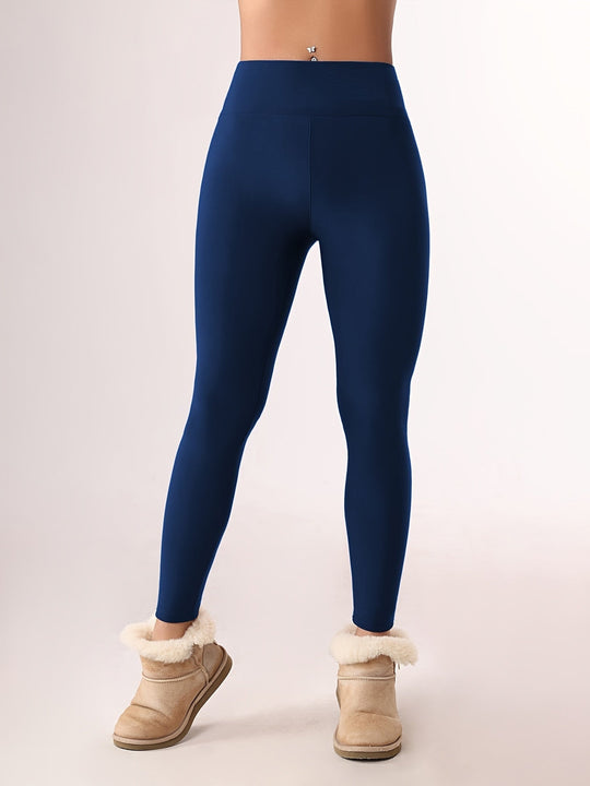 Heidi-Mode | Fleecegefütterte Skinny Leggings für Frauen Legere Stretchhosen