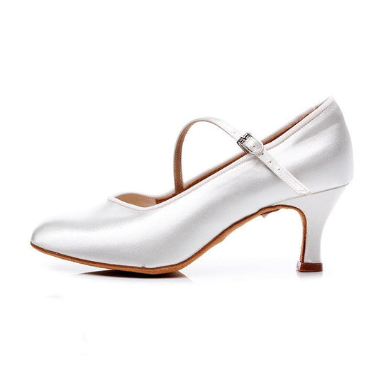 Heidi-Mode | Satin Helle Haut Damen Moderne Weiche Sohle Schuhe