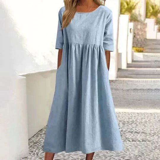 Elegantes Kleid Aus Baumwolle