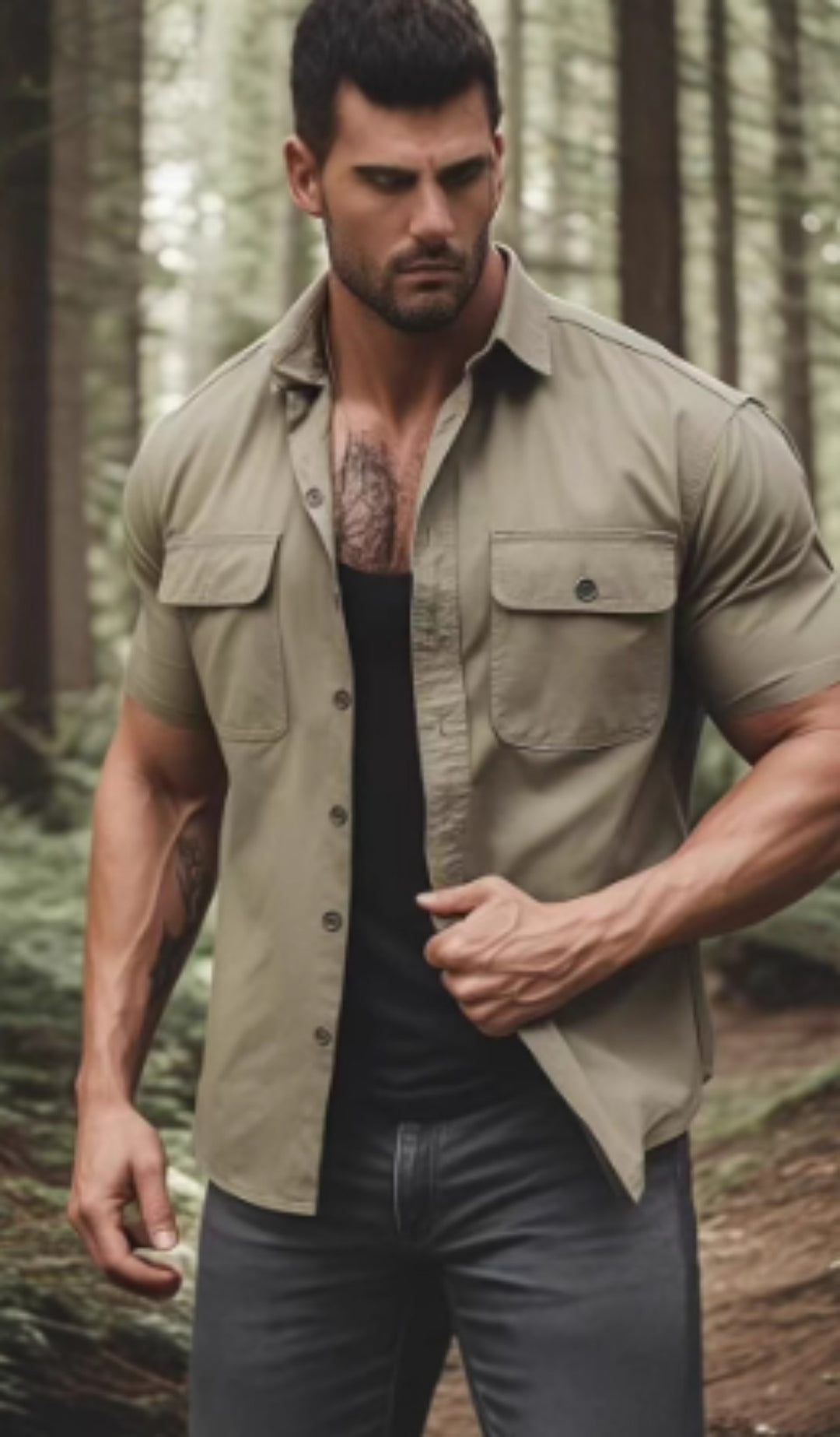 Heidi Mode | Outdoor-Hemd mit mehreren Taschen