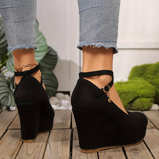 Heidi-Mode | Elegante Damenschuhe mit Keilabsatz