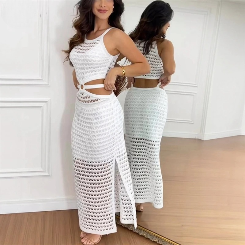 Sommer gestricktes Kleid