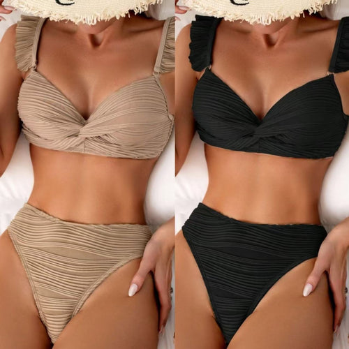 Heidi Mode | Einfarbiger Flash-Strand-Bikini