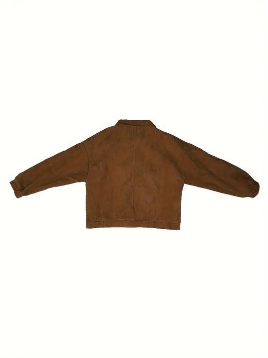 Cordjacke mit Knopfleiste vorne