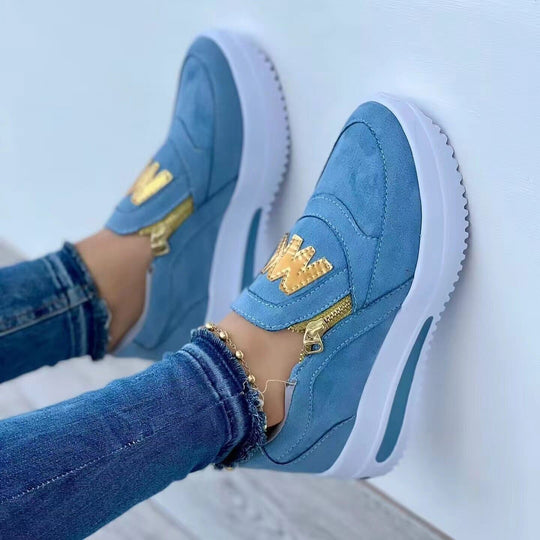 Heidi-Mode | Sportliche Damenschuhe In Übergröße Im Einfarbigen Design