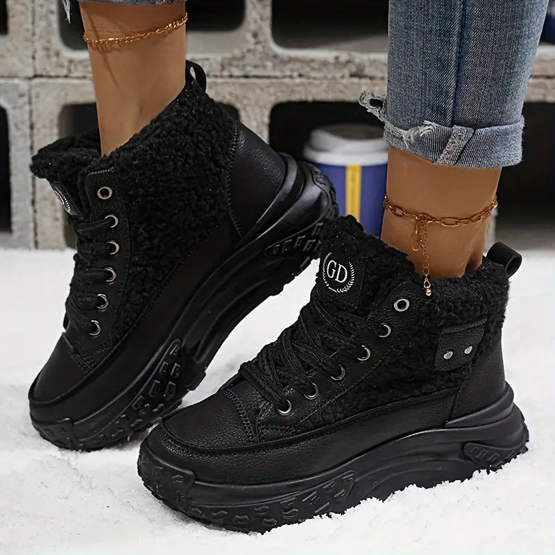 Fleecegefütterte Winter-Schneestiefel für Damen