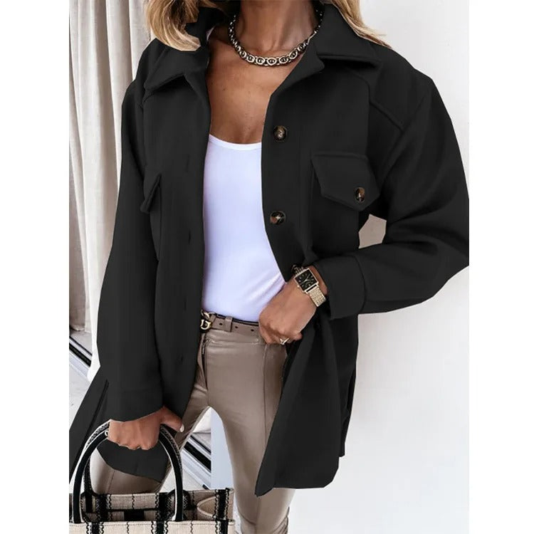 Heidi-Mode | Sommerjacke Leichtes Woll Langjacke