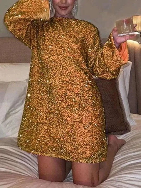 Heidi-Mode | Kleid mit Pailletten für Damen