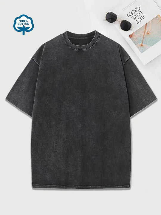 Heidi-Mode | Baumwoll-T-Shirt mit Rundhalsausschnitt