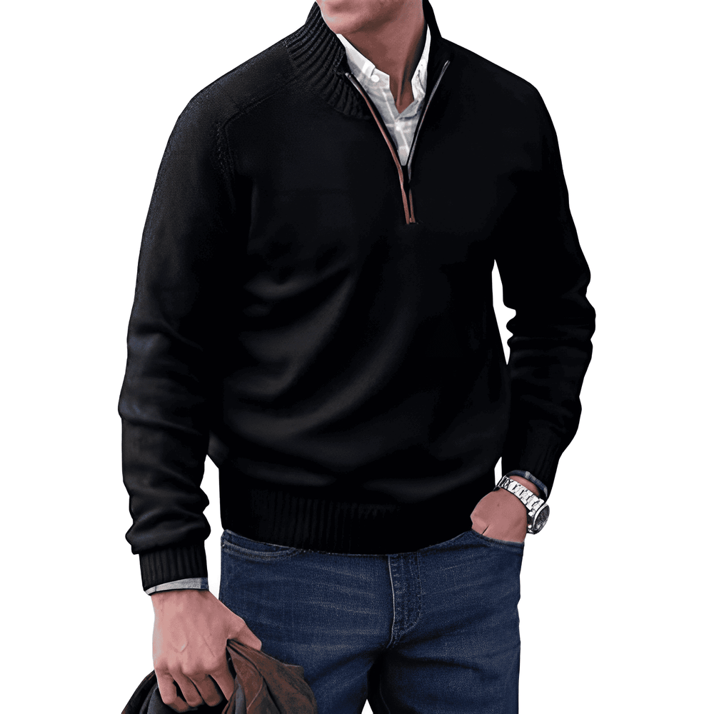 Eleganter Pullover mit Reißverschluss