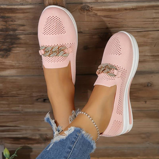 Heidi-Mode | Casual Kettenband Orthopädische Mesh Schuhe