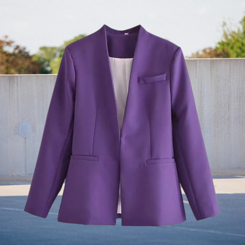 Heidi-Mode | Schicke Lockere Blaue Jacke mit Taschen