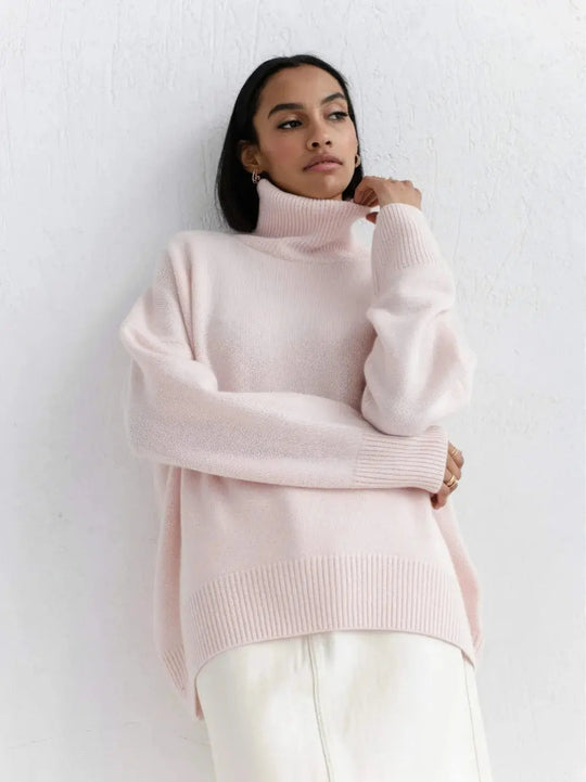 Heidi-Mode | Gestrickter Damenpullover mit O-Hals