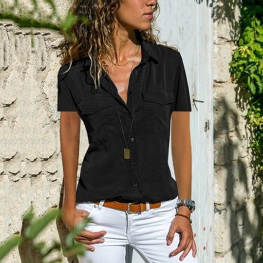 Heidi-Mode | Kurzarm Streetwear Bluse