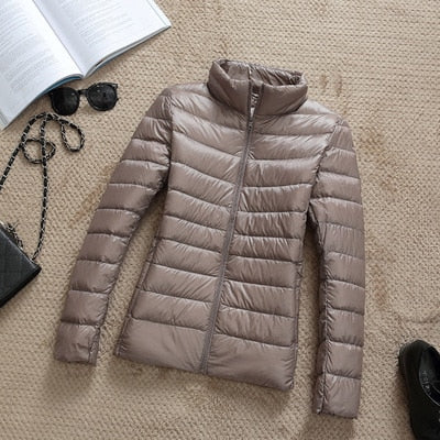 Daunenjacke mit Reißverschluss und Taschen - Dina