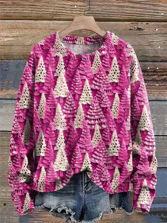 HeidiMode | Pullover Mit Weihnachtsbaumaufdruck