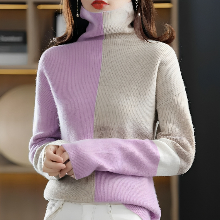 Heidi-Mode | Pullover Sweatshirt Mit Rollkragen Für Damen