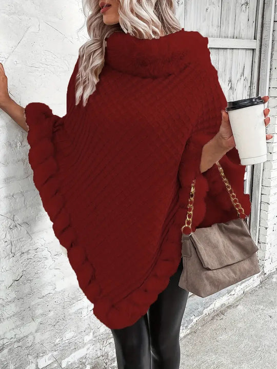 Heidi-Mode | Poncho-Style Strickpullover
