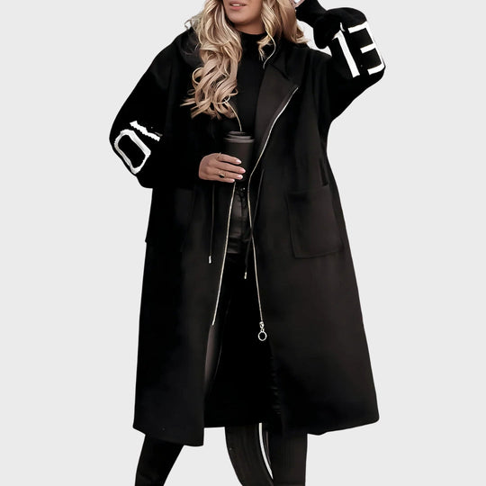 Heidi-Mode | Strick-Ärmel Kapuzenjacke