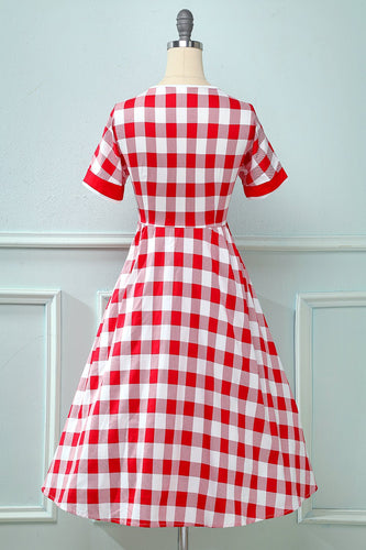 Vintage-Plaid-Druck