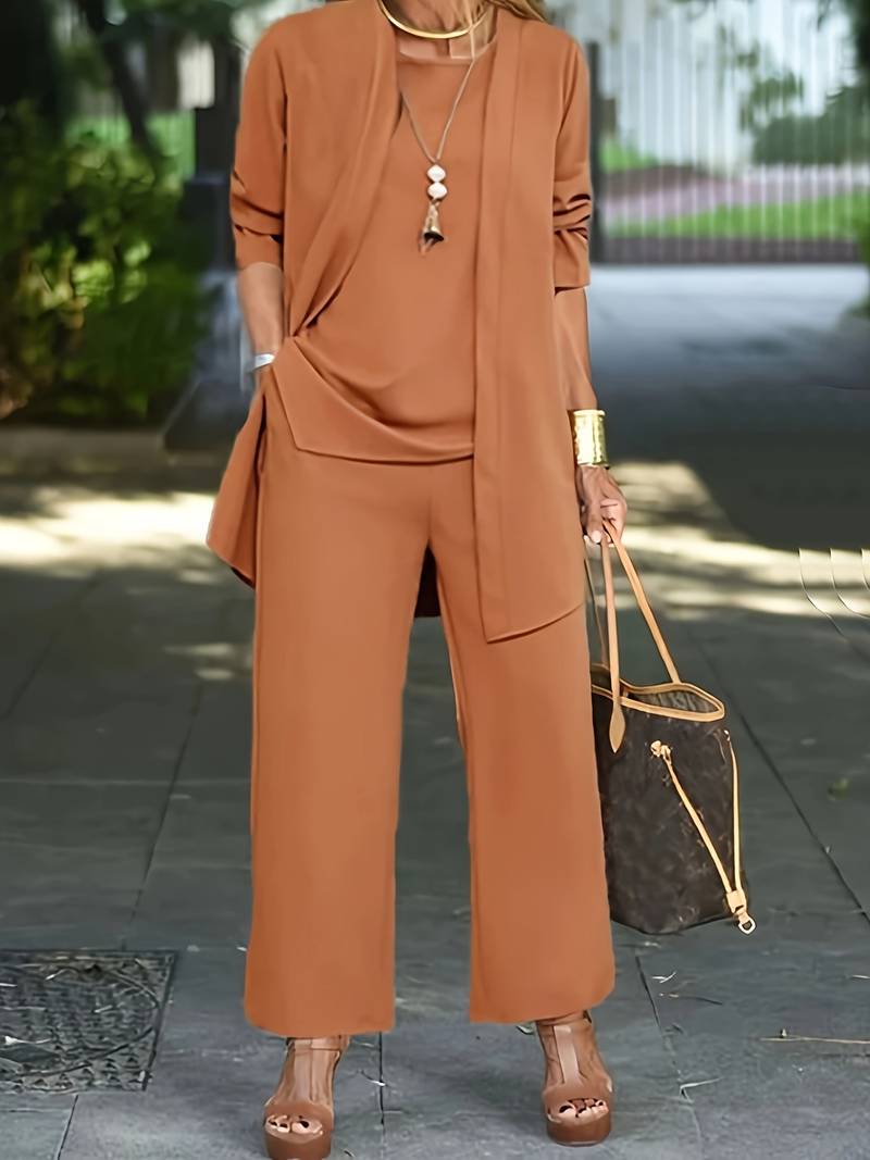 Heidi-Mode | Elegantes Dreiteiliges Ensemble Für Damen