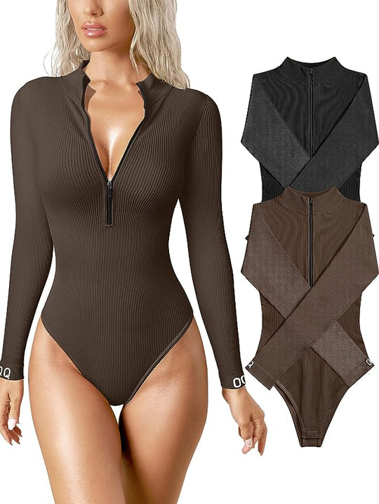 Zip-Up Body Suit