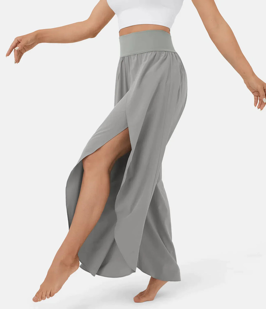 Heidi-Mode | Damen Hose Super Bequeme, Luftige und Elegante Schlaghose mit Integrierten Shorts