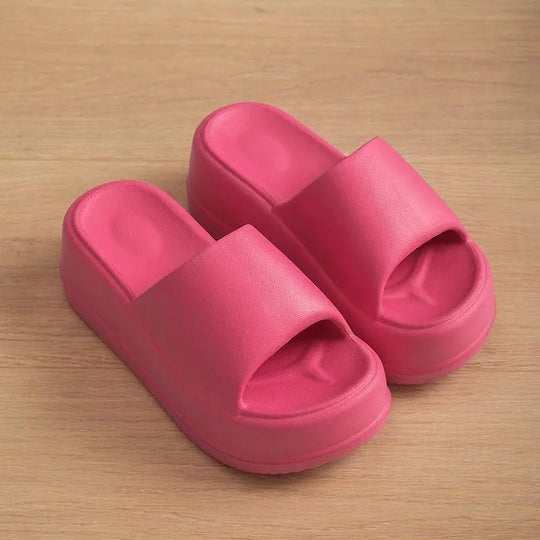 Heidi-Mode | Flache Pantoletten mit 7 cm hohem Absatz