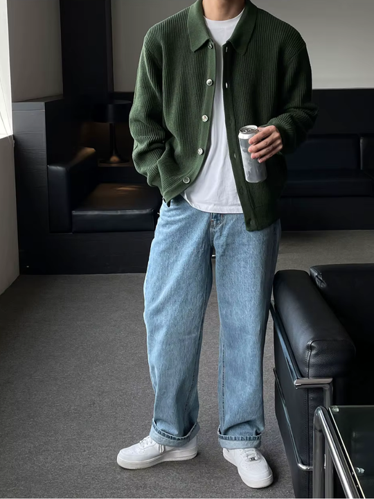 Heidi-Mode | Der Slim - Fit - Cardigan Im Streetwear - Look für Moderne Männer