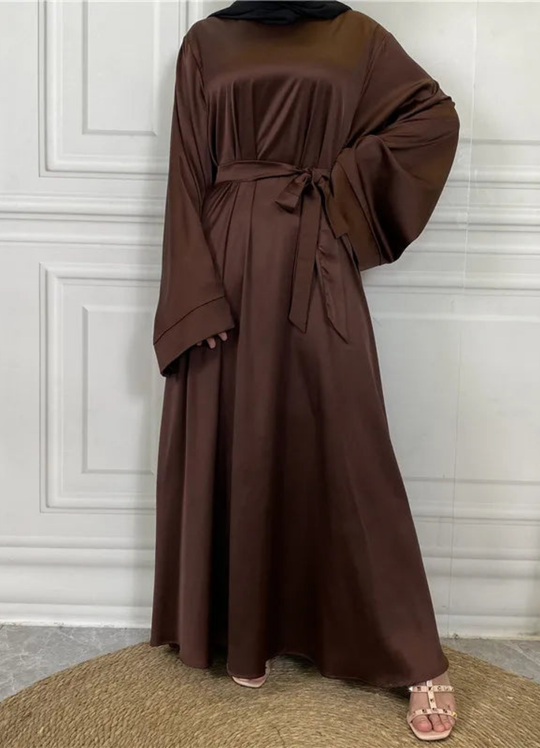 Heidi-Mode | Klassische Damen Langarm Maxikleid