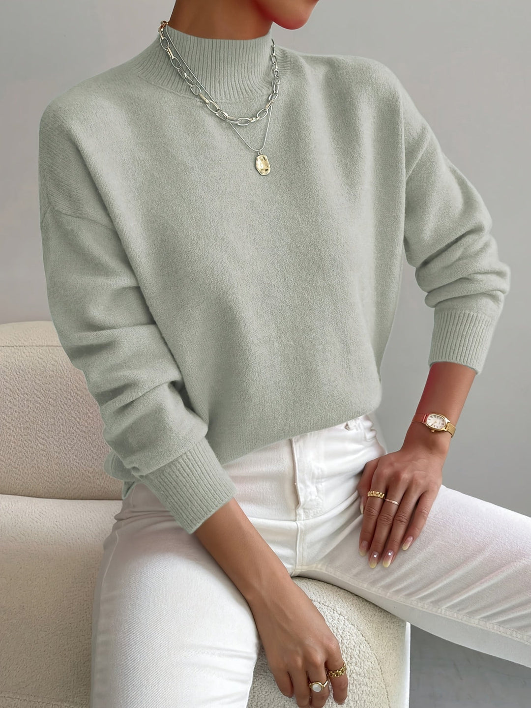 Heidi-Mode | eleganter Rollkragenpullover
