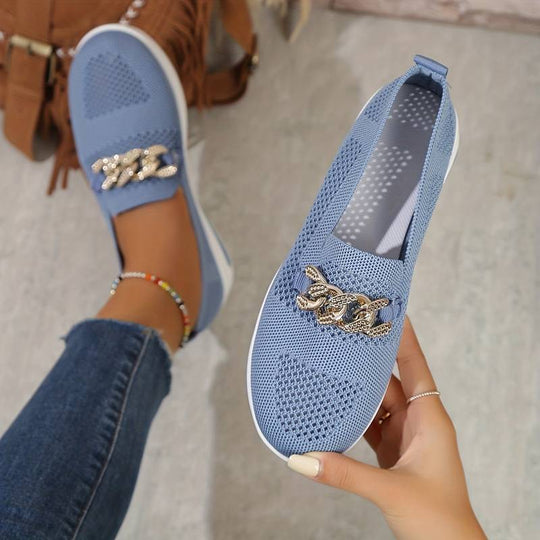 Heidi-Mode | Casual Kettenband Orthopädische Mesh Schuhe